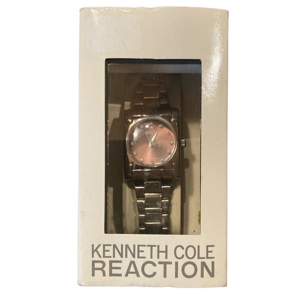 🌸NIB KENNETH COLE REACTION Womens Silvertone Watch - Picture 3 of 12